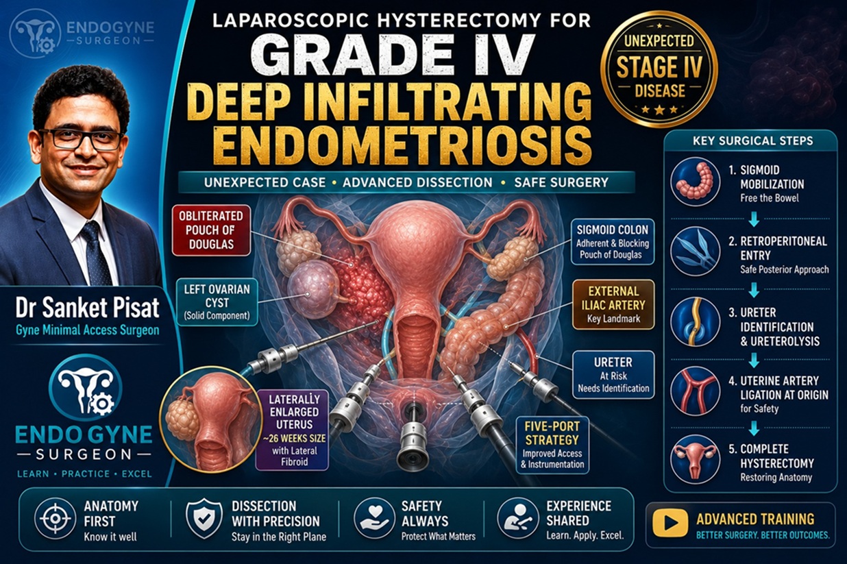 Laparoscopic Hysterectomy Grade IV Deep Infiltrating Endometriosis (TLH) (SS0001)